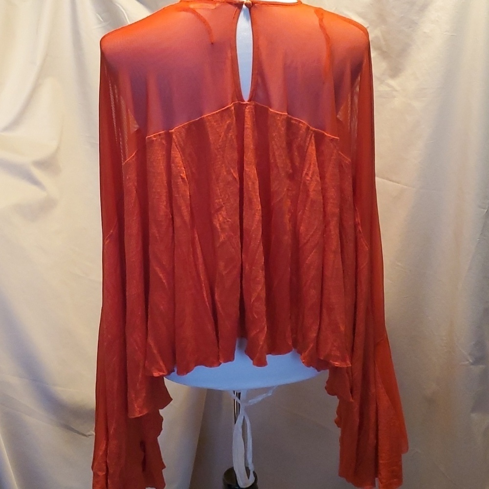 Free People Mesh and Drape Top SZ  SM - Picture 6 of 7